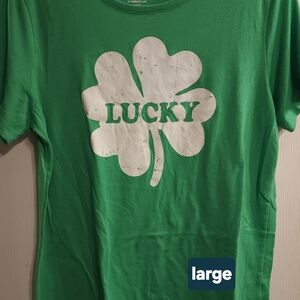 Green Lucky Clover T-Shirt